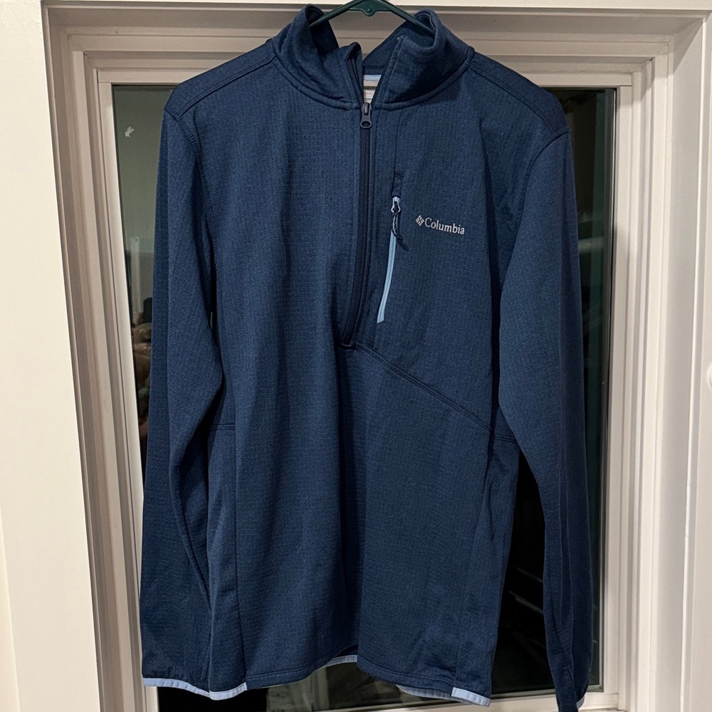 Columbia Navy Blue Quarter-Zip Jacket